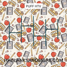 Load image into Gallery viewer, Back to School Yellow Puff Heat Transfer Vinyl Sheet