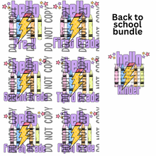 Load image into Gallery viewer, Purple Grade School Digital