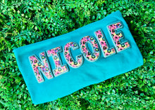 Load image into Gallery viewer, Mama/Mini Teal Animal Faux Embroidery Puff/HTV Transfer