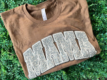 Load image into Gallery viewer, MAMA black outline Puff HTV Transfer