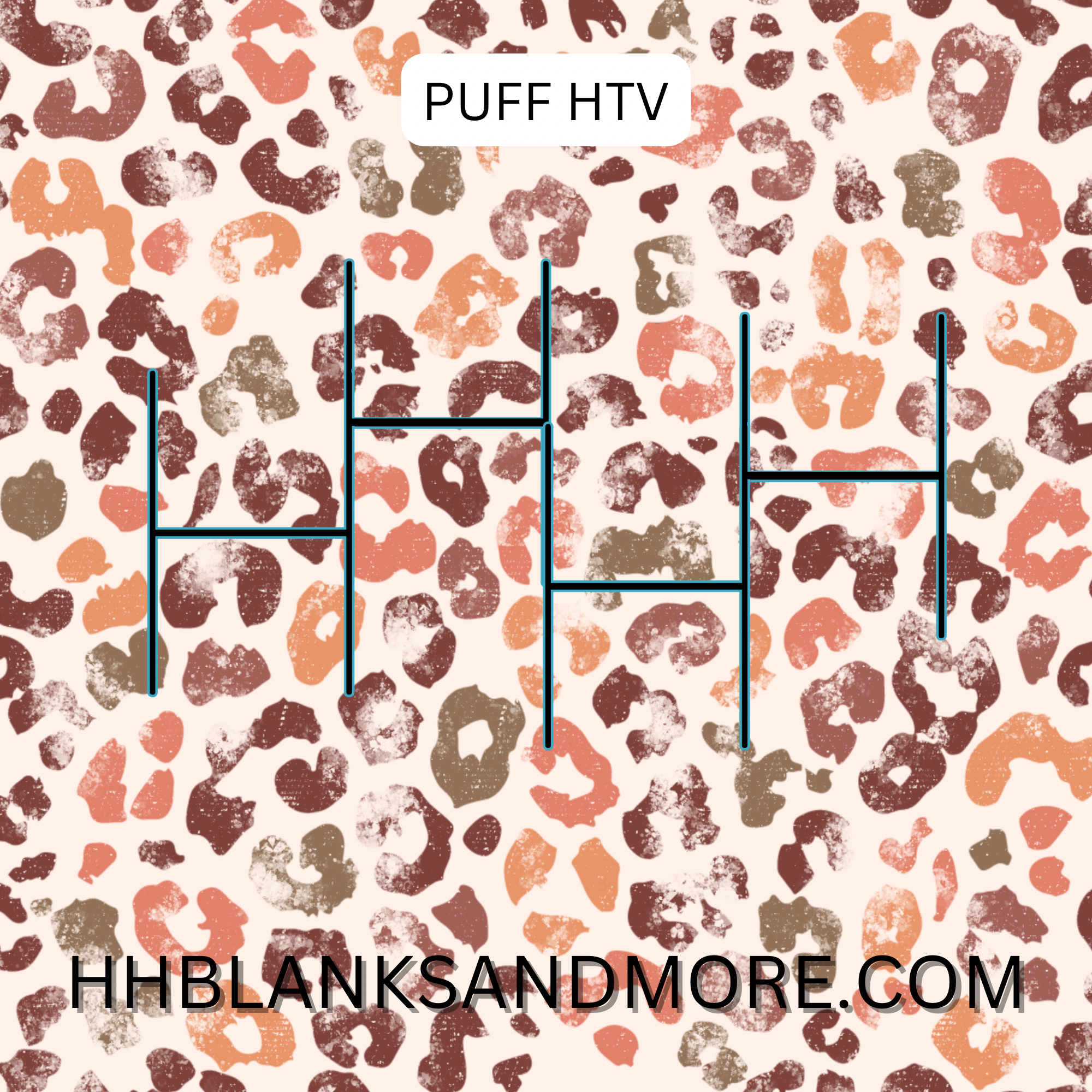 Leopard Puff Heat Transfer Vinyl Sheet – Hernandez Homemade Blanks & More