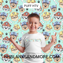 Load image into Gallery viewer, Boy Paw Patrol Puff Heat Transfer Vinyl Sheet
