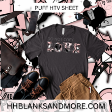 Load image into Gallery viewer, Bad at Love Puff Heat Transfer Vinyl Sheet