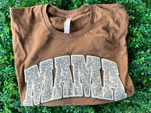 Load image into Gallery viewer, MAMA black outline Puff HTV Transfer