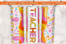 Load image into Gallery viewer, Back To School Tumbler Sublimation Transfers