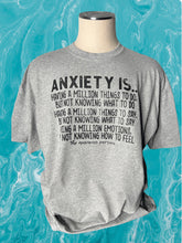 Load image into Gallery viewer, LTP Anxiety is.. Clear Film Screen Print