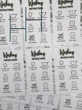 Load image into Gallery viewer, Washing Instructions HTV Transfer