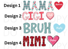 Load image into Gallery viewer, Wears her heart on her sleeve HTV Transfer