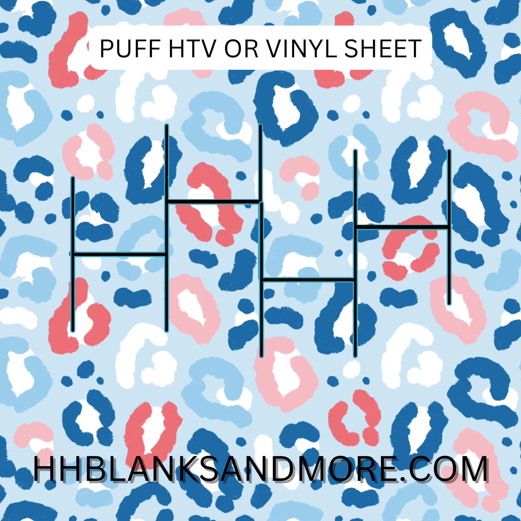 4th of July Leopard Puff Heat Transfer Vinyl Sheet – Hernandez
