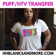 Hawks School Spirit Puff/HTV Transfer