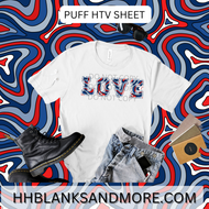 4th Of July Swirl Puff Heat Transfer Vinyl Sheet