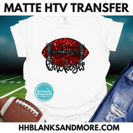 Buckeyes Football Sequin Matte Transfer