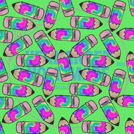 Tye Dye Pencil w/Background Digital