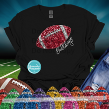 Load image into Gallery viewer, Custom Football Sequins Matte Transfer
