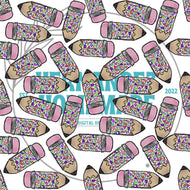 Multi Color Heart Pencil Digital