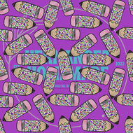 Multi Color Heart Pencil w/ Background Digital