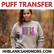 Rebel School Spirit Puff/HTV Transfer