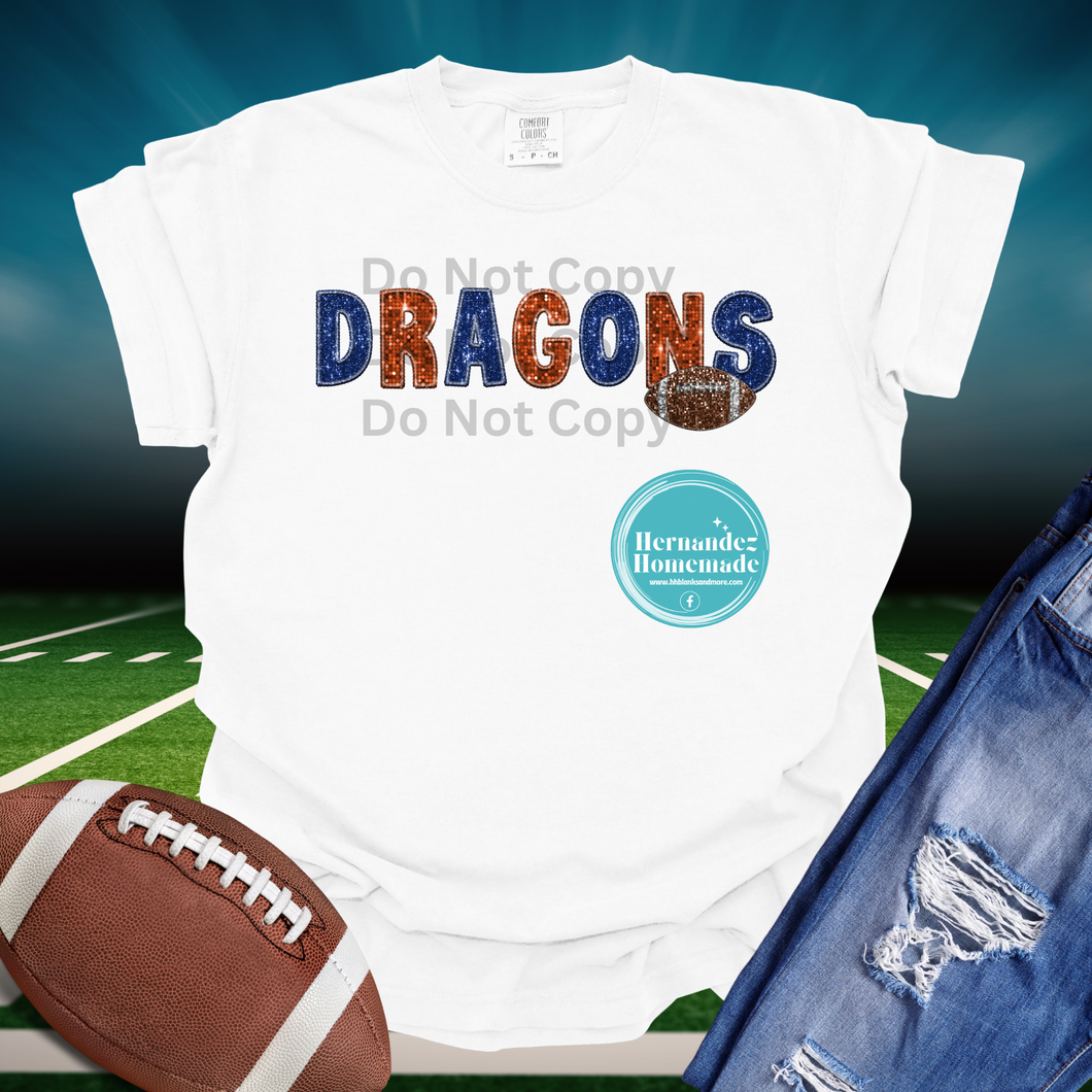 Dragons Sequin Matte Transfer