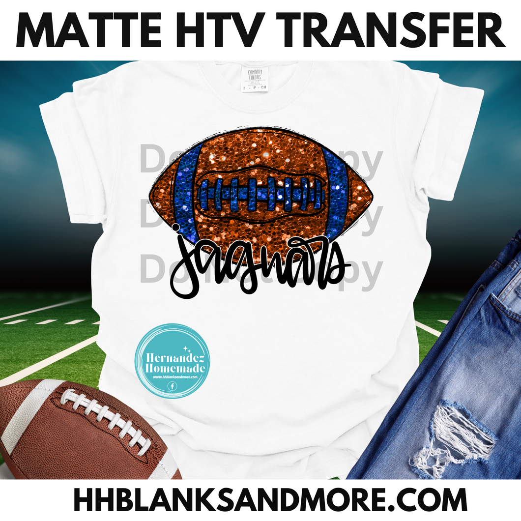 Jaguars Football Sequin Matte Transfer