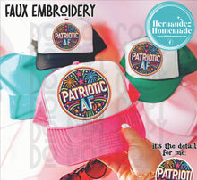 Load image into Gallery viewer, Patch Faux Embroidery DTF
