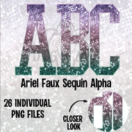 Ariel Faux Sequin Alpha Matte Transfer