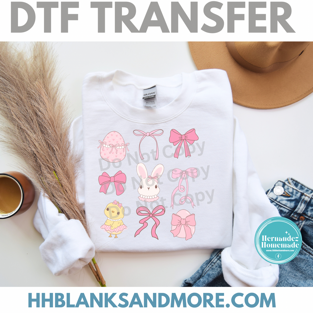 Easter Bow Coquette DTF