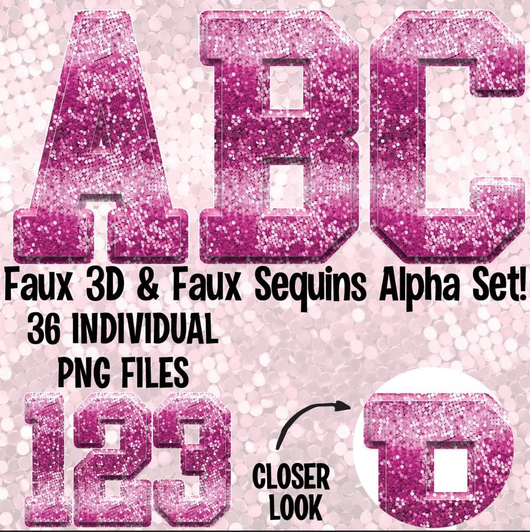 Pink 3D Faux Alpha Matte Transfer