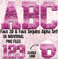 Pink 3D Faux Alpha Matte Transfer