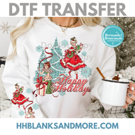 Happy Holiday Dolls DTF