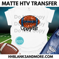 Cougars Football Sequin Matte Transfer