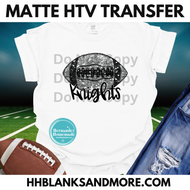 Knights Football Sequin Matte Transfer