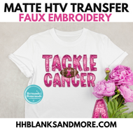 Tackle Cancer Sequin Matte Transfer