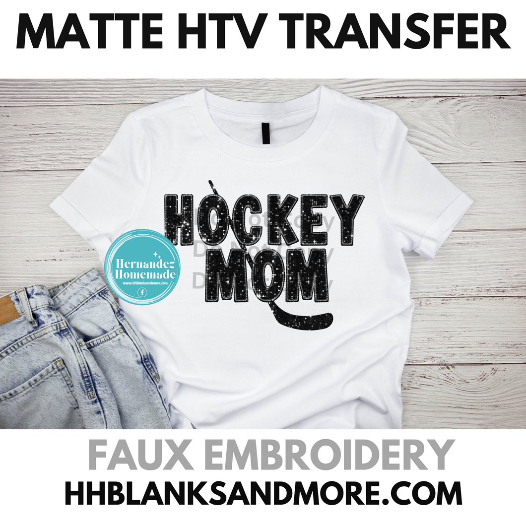 Hockey Mom Matte Transfer