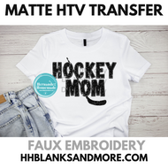 Hockey Mom Matte Transfer