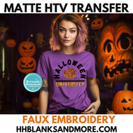 Halloween University Matte black Transfer