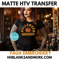 Halloween University Matte orange Transfer