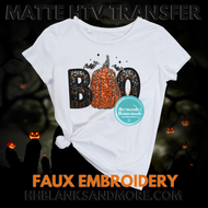 Boo Sequins Matte Transfer