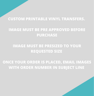 Custom 12x12 Vinyl Sheet