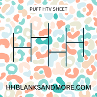 Boho Camo Puff Heat Transfer Vinyl Sheet
