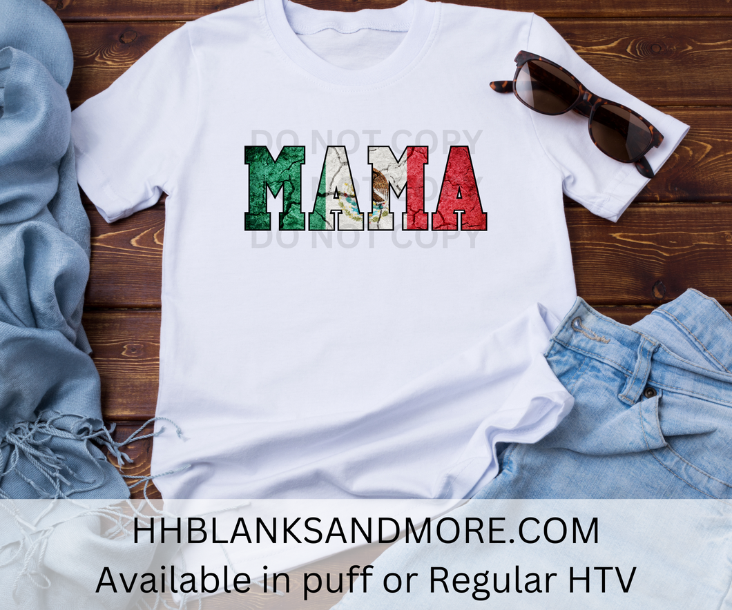 Mexico Mama Puff/ HTV Transfer