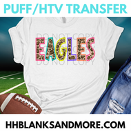 Eagles Leopard CRC School Spirit Puff/HTV Transfer