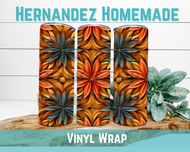 Orange and Blue Vinyl pattern