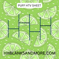 Lime Puff Heat Transfer Vinyl Sheet