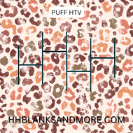 Fall Leopard Puff Heat Transfer Vinyl Sheet