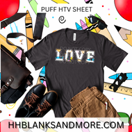 Back to School Puff Heat Transfer Vinyl Sheet