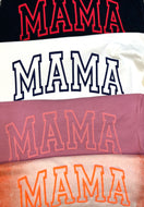 Varsity Mama Single Color Puff HTV Transfer