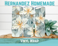 White Floral Vinyl pattern