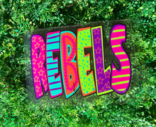 Load image into Gallery viewer, Rebel School Spirit Puff/HTV Transfer
