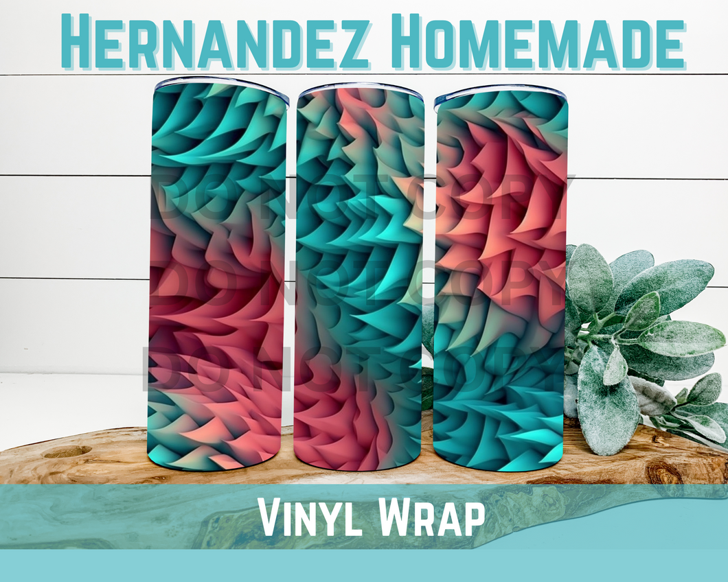 MultiColor Spikes Vinyl pattern