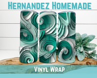 Green Swirls Vinyl pattern